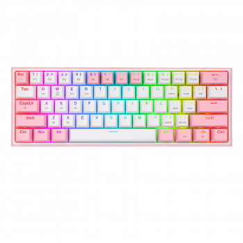 Teclado Mecánico Redragon Fizz Pro White/Pink